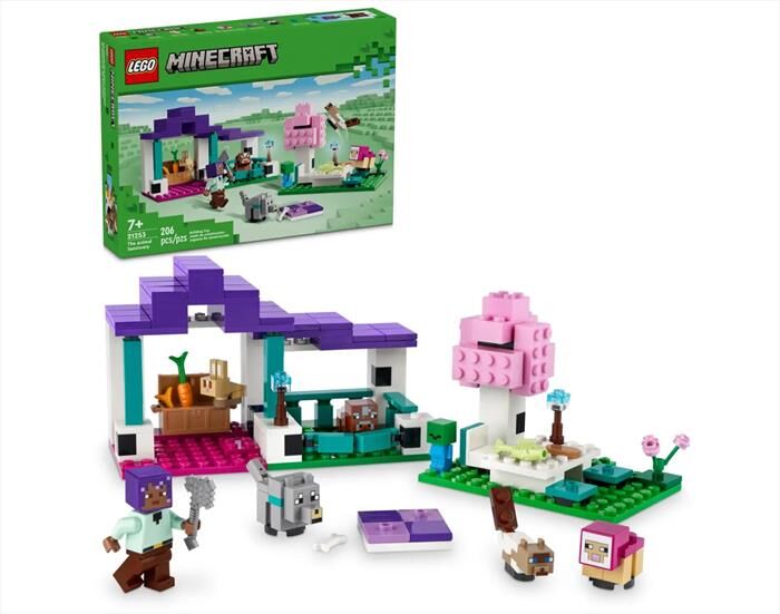 lego minecraft il santuario degli animali 21253-multicolore