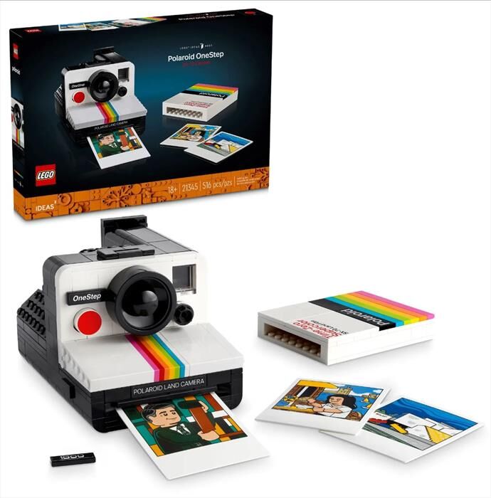 lego ideas fotocamera polaroid onestep sx-70 21345-multicolore