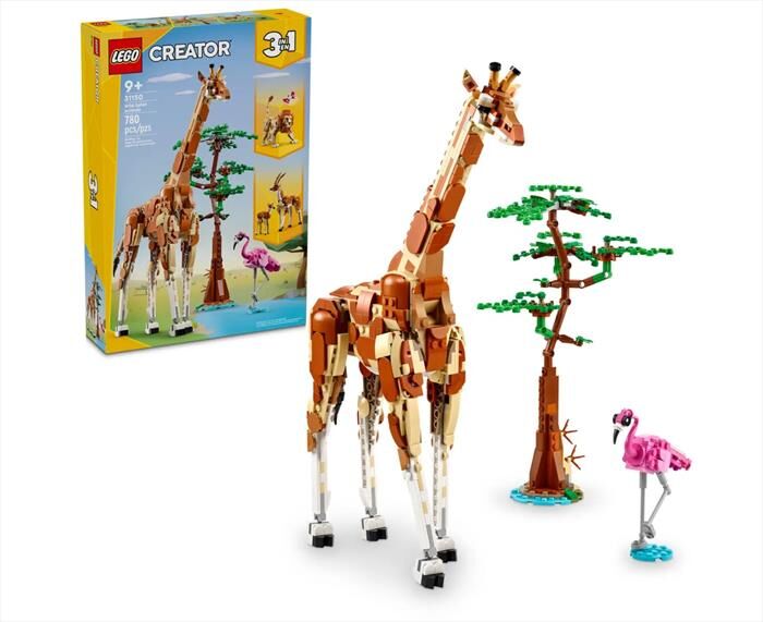 lego creator animali del safari 31150-multicolore