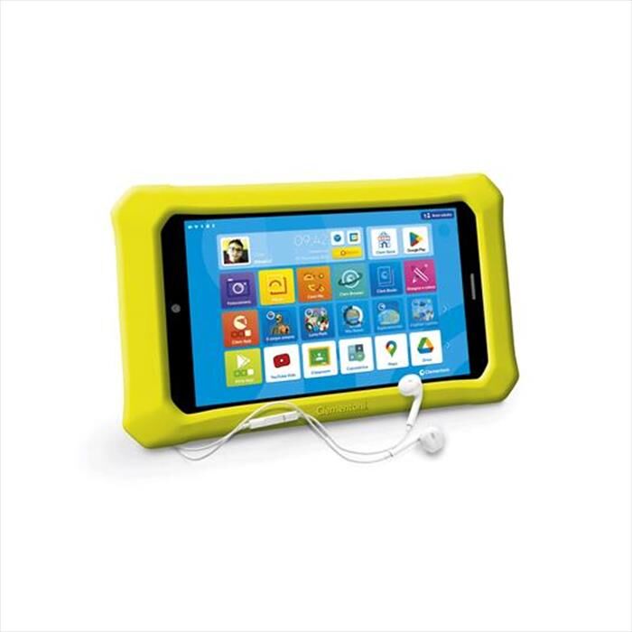 clementoni tablet per bambini clempad pro 8 6-12 anni-multicolore