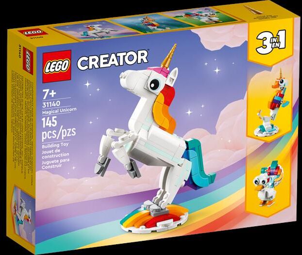 Lego Creator 3in1 Unicorno Magico 31140