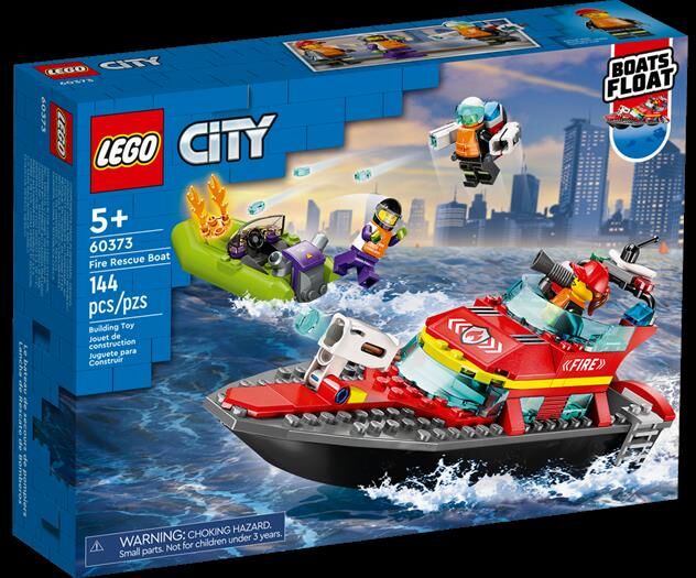 Lego City Barca Di Soccorso Antincendio 60373