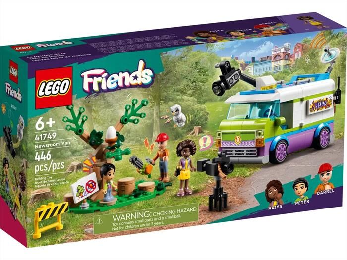 Lego Friends Furgone Della Troupe Televisiva 41749