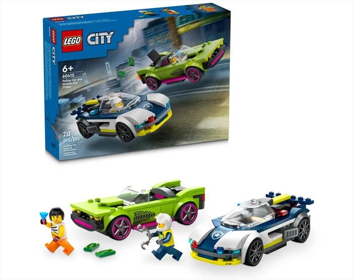 Lego City Inseguimento Della Macchina Da Corsa 60415-multicolore