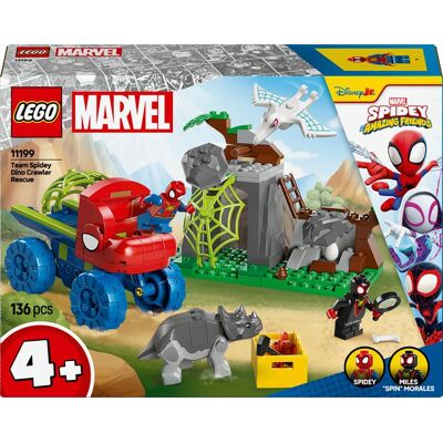 Lego Spidey Team Spidey: Salvataggio Su Dinoruspa 11199, Multicolore Lego Spidey Team Spidey: Salvataggio Su Dinoruspa 11199, Multicolore