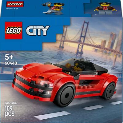 Lego City Great Vehicles Auto Sportiva Rossa 60448, Multicolore Lego City Great Vehicles Auto Sportiva Rossa 60448, Multicolore