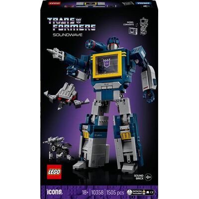 Lego Icons Transformers: Soundwave 10358, Multicolore Lego Icons Transformers: Soundwave 10358, Multicolore
