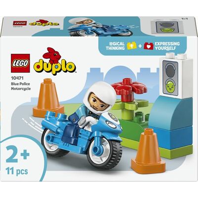 Lego Duplo Motocicletta Blu Della Polizia 10471, Multicolore Lego Duplo Motocicletta Blu Della Polizia 10471, Multicolore