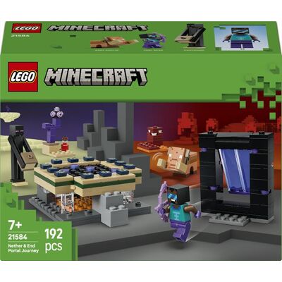 Lego Minecraft Viaggio Nel Portale Del Nether 21584, Multicolore Lego Minecraft Viaggio Nel Portale Del Nether 21584, Multicolore