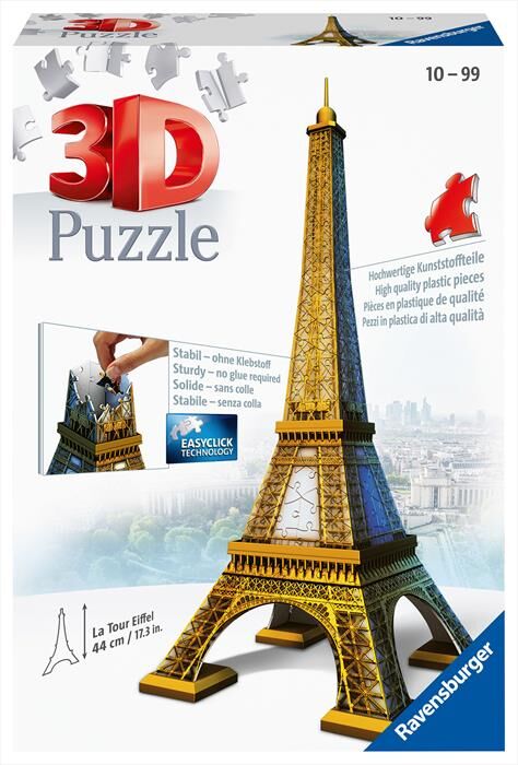 Ravensburger - Puzzle 3d - Tour Eiffel