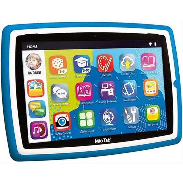 lisciani giochi tablet per bambini miotab 10 tut-blu