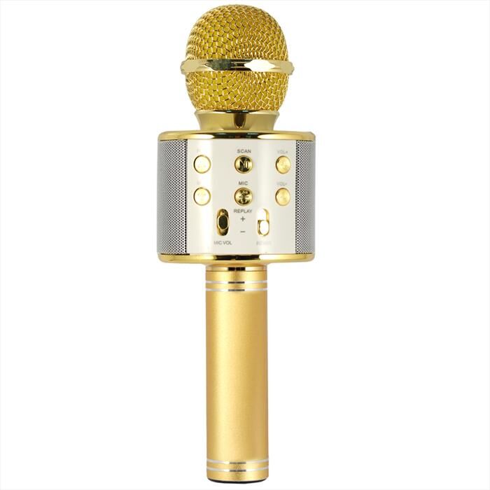 xtreme 27837k microfono karaoke hollywood-gold