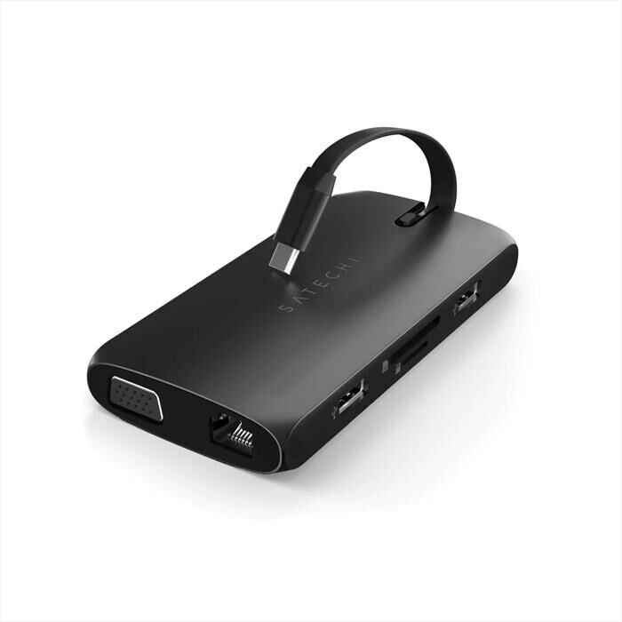 satechi usb-c on-the-go multiport adapter-nero