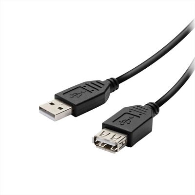 SBS Prolunga Usb 2.0 Tipo A Maschio E Tipo A Femmina-nero SBS Prolunga Usb 2.0 Tipo A Maschio E Tipo A Femmina-nero