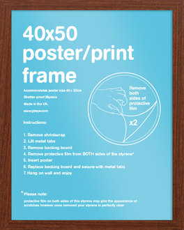 Cornice Gb Walnut Frame: Mini Cornice Gb Walnut Frame: Mini