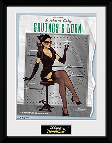 Foto in cornice Dc Comics Bombshells. Catwoman Foto in cornice Dc Comics Bombshells. Catwoman