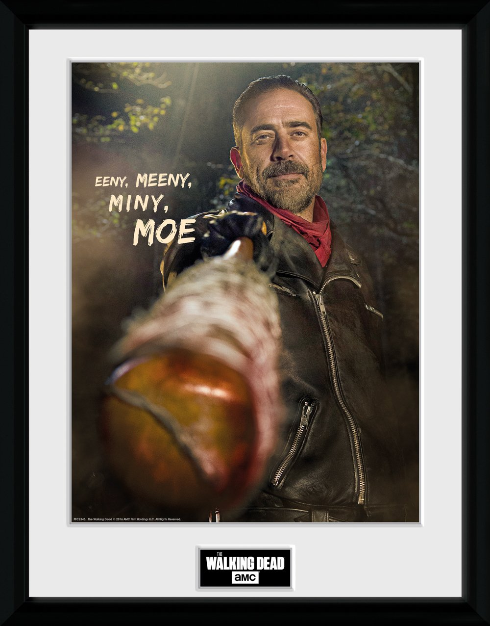 Stampa In Cornice 30x40 cm. Negan. Walking Dead Stampa In Cornice 30x40 cm. Negan. Walking Dead