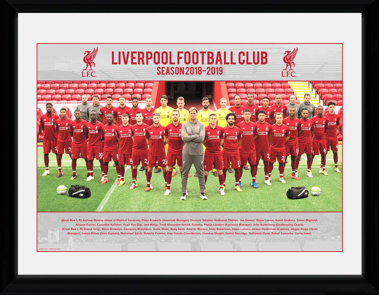 Stampa In Cornice 30x40cm Liverpool. Team 18/19 Stampa In Cornice 30x40cm Liverpool. Team 18/19