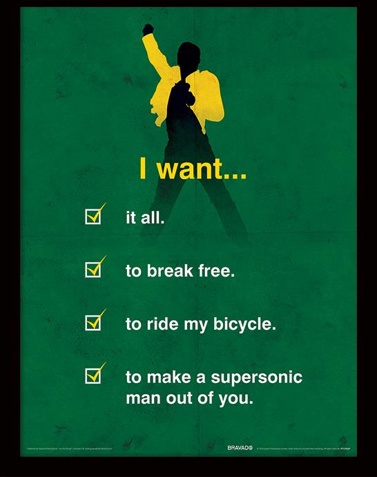 Queen FP12822P PL Stampa incorniciata, 34 x 45 cm (I Want Checklist), Multicolore, 34,5 x 45,5 x 1,5 cm Queen FP12822P PL Stampa incorniciata, 34 x 45 cm (I Want Checklist), Multicolore, 34,5 x 45,5 x 1,5 cm