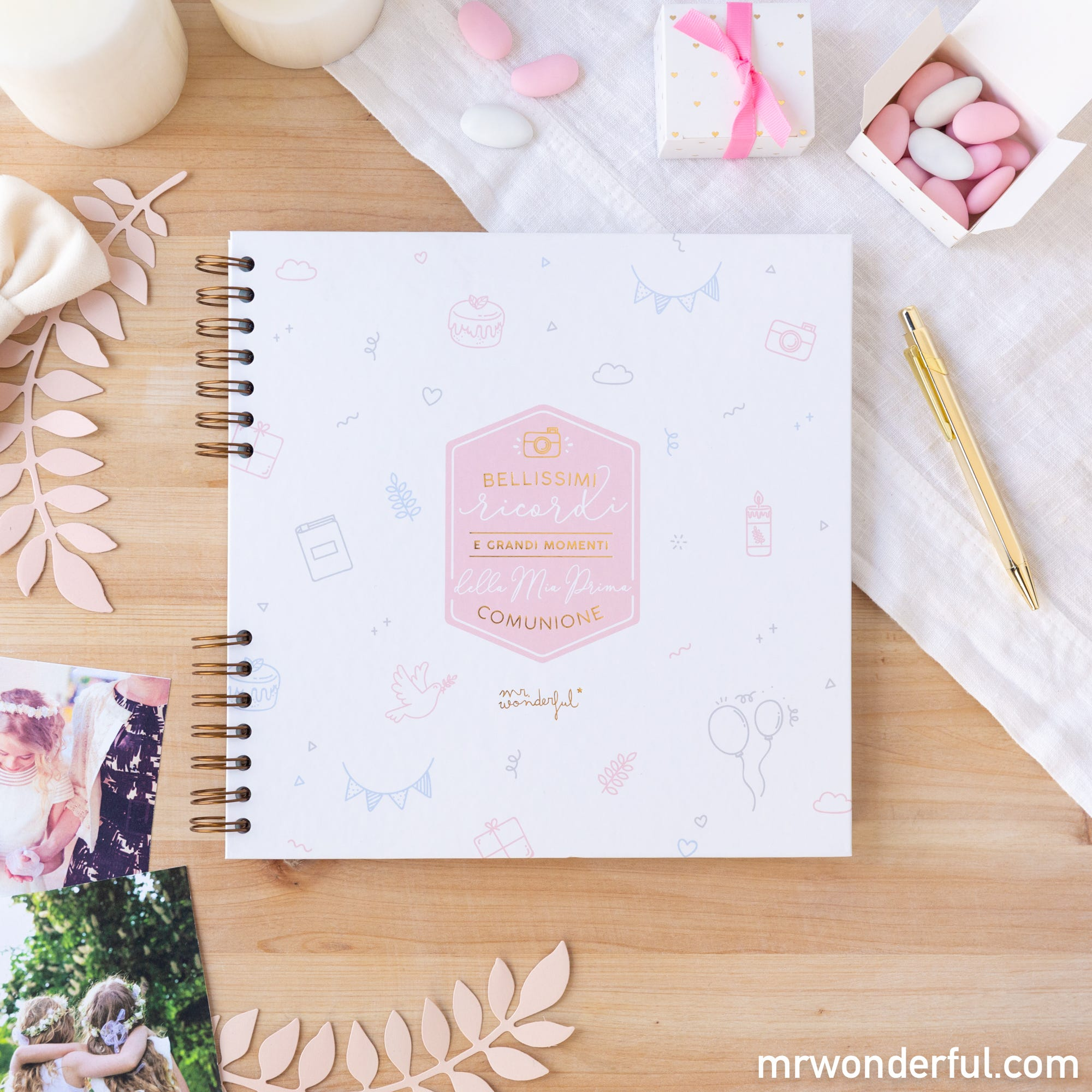 Album di foto rosa. Bellissimi ricordi della mia prima comunione Album di foto rosa. Bellissimi ricordi della mia prima comunione
