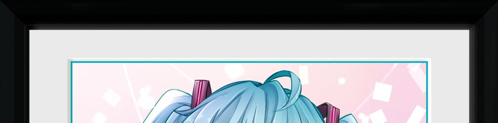 Stampa In Cornice 30x40 cm. Hatsune Miku. Wink Stampa In Cornice 30x40 cm. Hatsune Miku. Wink