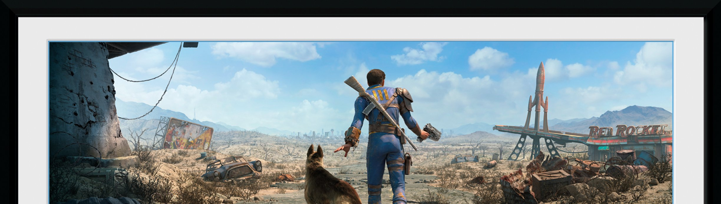 Stampa In Cornice 75x30 cm. Fallout. Sole Survivor Male Stampa In Cornice 75x30 cm. Fallout. Sole Survivor Male