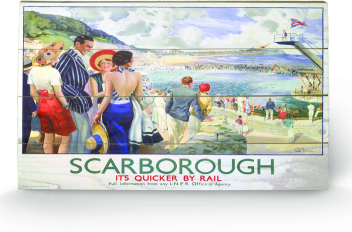 Stampa su legno 76 x 45 cm Scarborough. 9 Stampa su legno 76 x 45 cm Scarborough. 9