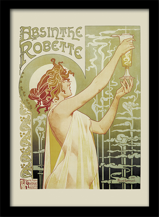 Stampa in cornice 30 x 40 cm Absinthe Robette