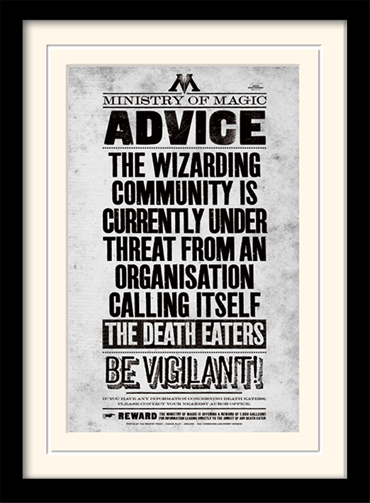 Stampa in cornice 30 x 40 cm Harry Potter. Be Vigilant Stampa in cornice 30 x 40 cm Harry Potter. Be Vigilant