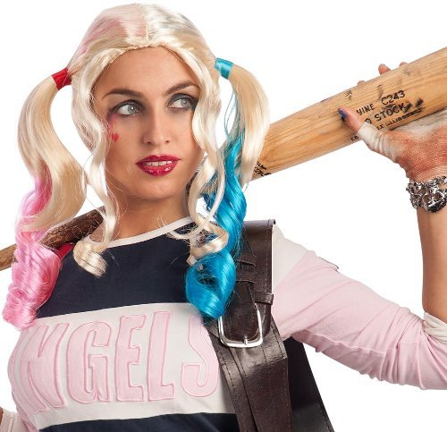 Parrucca con Codini Rosa E Azzurro Parrucca con Codini Rosa E Azzurro