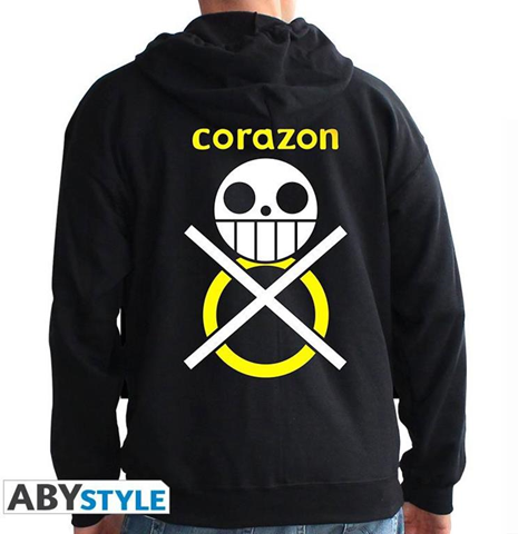 One Piece. Sweat. Corazon Man Black Large One Piece. Sweat. Corazon Man Black Large