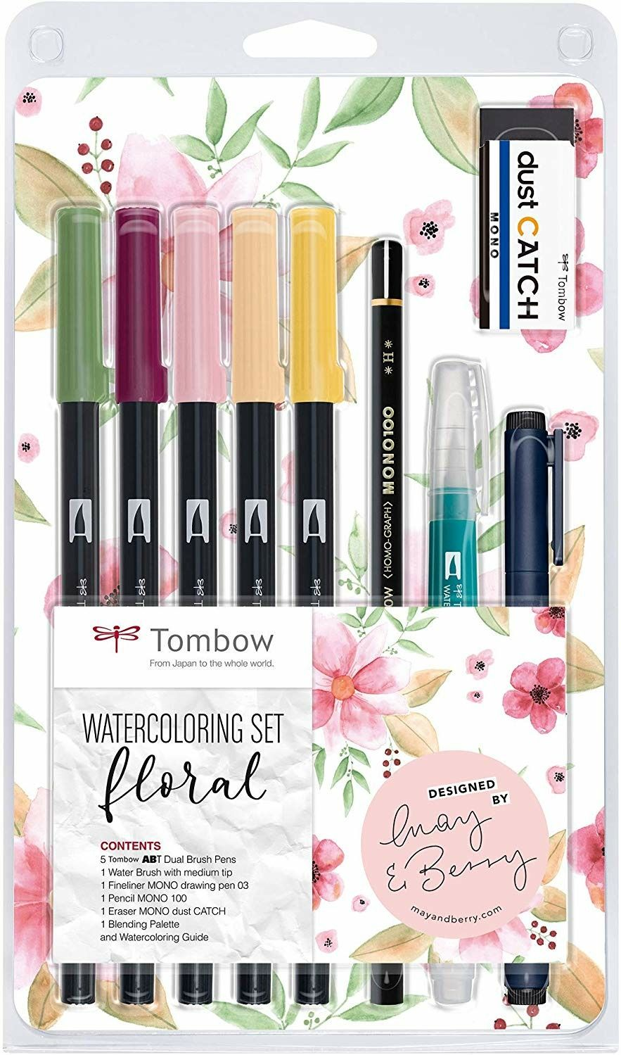Pennarelli Tombow Dual Brush soggetti floreali. Set Floral 10 pezzi Pennarelli Tombow Dual Brush soggetti floreali. Set Floral 10 pezzi