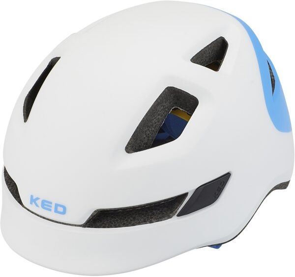 KED Pop - casco bici - bambino White/Blue S (48-52 cm)