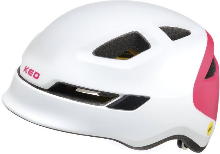 KED Pop - casco bici - bambino White/Pink S (48-52 cm)