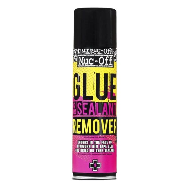 muc-off glue remover - rimuovitore colla e sigillante yellow/pink 200 ml