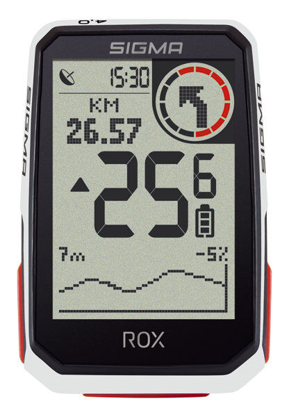 sigma rox 4.0 - ciclocomputer gps white