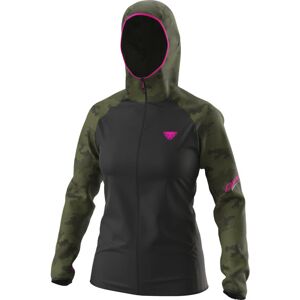 Dynafit Trail Graphic Wind W - giacca trail running - donna Black/Dark Green/Pink L