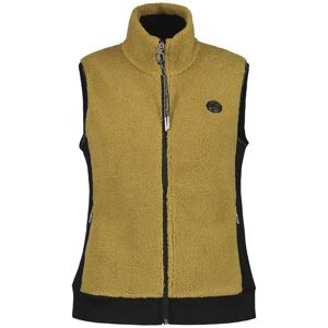 Luhta Alikartano W – gilet in pile - donna Dark Yellow/Black M