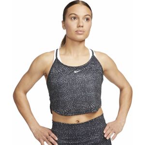 Nike One Dri-FIT All Over Printed Crop W - top - donna Black/White L