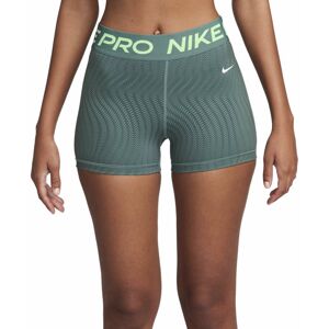 Nike Pro Dri-FIT Mid Rise 3 W - pantaloni fitness - donna Green L