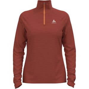 Odlo Midlayer 1/2 Zip Millenium Element - felpa in pile - donna Red S