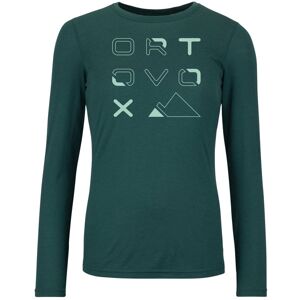 Ortovox 185 Merino Brand Outline W - maglietta tecnica - donna Green XS