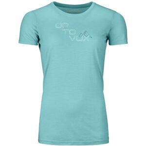 Ortovox 185 Merino Tangram Logo Ts W - maglietta tecnica - donna Light Blue L