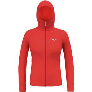 Salewa Agner Pl W Hoodie - felpa in pile - donna Red/Red I40 D34