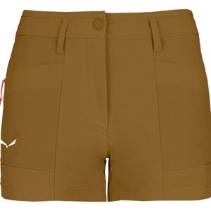 Salewa Puez DST W Cargo - pantaloni corti trekking - donna Brown/Red/White I42 D36