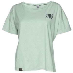 Snap Crop Top Hemp - T-shirt - donna Light Green M