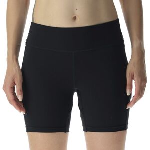 Uyn Crossover Tight - pantaloni corti running - donna Black/Light Blue L