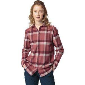 Vaude Farsund LS W - camicia maniche lunghe - donna Red/White 42