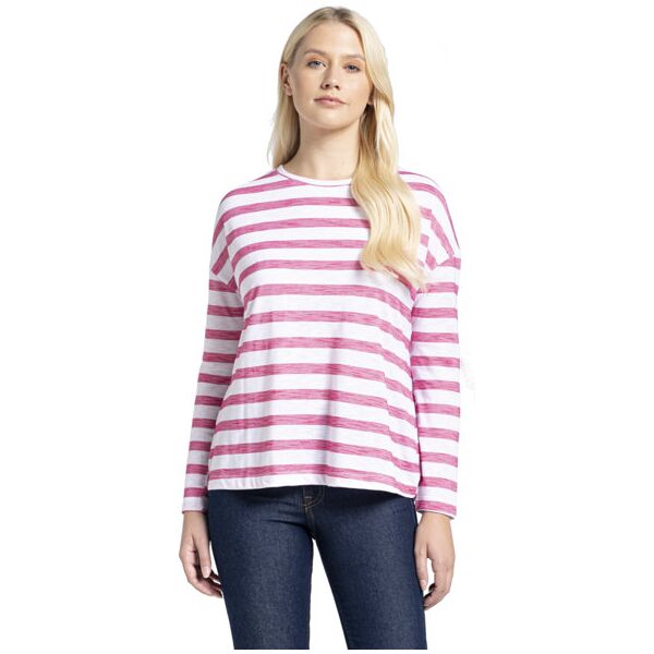 craghoppers nosilife cora - maglia manica lunga - donna white/pink 16