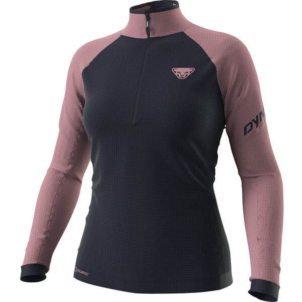 dynafit speed polartec® 1/2 zip - felpa in pile - donna dark blue/light pink xs